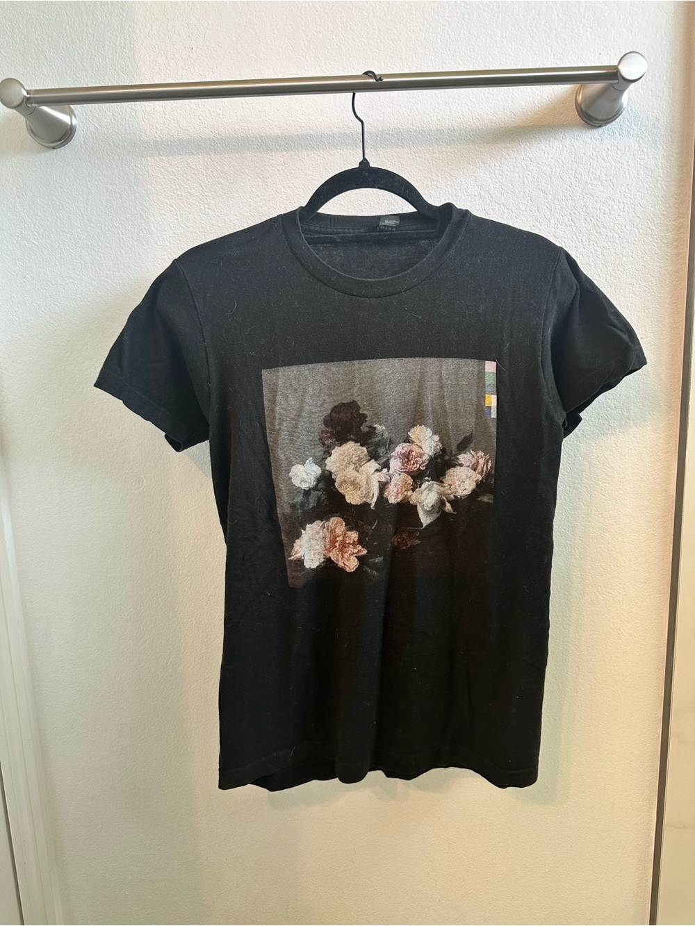 New Order Black Floral Album Graphic Tee
